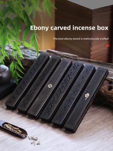 Màu Đen Hộp Hương Gỗ Mun Và Hương Trong Nhà Gỗ Đàn Hương Hương Sử Dụng Tại Nhà Hương Thơm Khuếch Tán