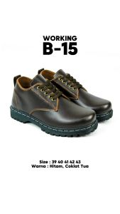 Sepatu Pantofel Oxford Pria Working B-15 / Sepatu Formal Dinas Kerja Kantor