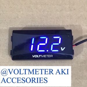 VOLT METER MOTOR DIGITAL PLUS JAM 2 IN 1 WATERPROFF VOLTMETER AMPER AKI DAN JAM DIGITAL MIO BRAT SCOOPY VARIO NMAX AEROX PCX DLL