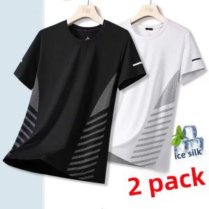 Ice Silk Thin Short Sleeve T-Shirt Women Quick Dry Sweat Absorbent Breathable Loose Fit Casual Sporty Half Sleeve Top