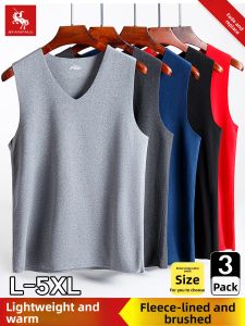 JIFANPAUL | Thermal Mens Vest 2026 Autumn/Winter New Thickened Plush Warm Inner-Wear