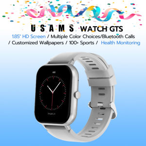 USAMS Smart Watch With Touch Screen IP67 waterproof Bluetooth Watch health monitoring Heart Rate make calls