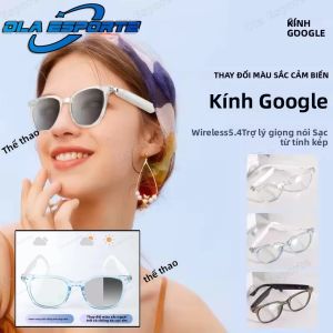 Kính Thông Minh Dành Cho Nữ Ola Esporte UV400 Ống Kính Chống Ánh Sáng Xanh Photochromic Bluetooth Âm nhạc/Camera Kính Râm Thông Minh Chống Nước Ngoài Trời