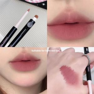 Sweet Mint Artist Double-Ended Lip Liner Brush Student Blushable Lipstick Pen Outline Lip Shape Natural Nude Color Lip Pen