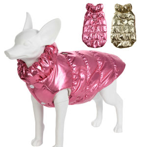 Waterproof Dog Clothes for Small Medium Dogs Cats Winter Warm Puppy Jacket Pet Turtleneck Windproof Coat Chihuahua Pug Outfits