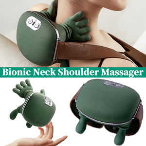 Neck Shoulder Massager Deep Tissue Shiatsu Back Cervical Massage Machine Bionic Electric Heated Fatigue Relief Relax Muscles