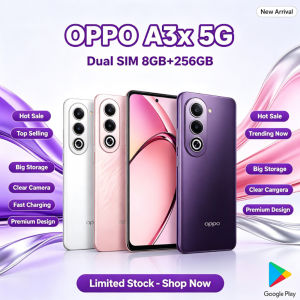 OPPO | OPPO A3x 5G Smartphone 6.67 Inch Bright Screen Dimensity 6300 5100mAh 45W Fast Charging Dual SIM 5G Mobile Phone-Global Version