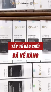 Gel tẩy tế bao chết Nari Tẩy da chết sạch bã nhờn và ngăn ngừa mụn  sạch sâu nuôi dưỡng da căng mịn khỏe từ bên trong tuýp 250g