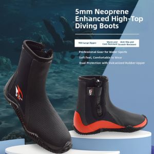 Strengthened Thickened High-top 5mm Diving Boots