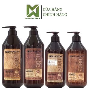 Dầu gội xả phục hồi tóc hư tổn Top Haneda Collagen 500ML - 785ML