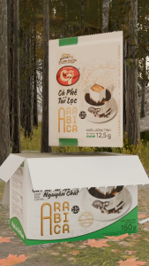 Combo 2 hộp - Cà phê chồn Arabica túi lọc ( phin giấy ) - Hộp 12 gói x 125g