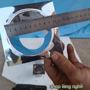 Phễu inox thoát nước máng xối cho nhà nhà xưởng D60 - D75 - D90.