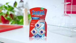 [Chuẩn Đức] Viên vệ sinh máy rửa chén Somat 3 viên | Sạch dầu mỡ tẩy cặn khử khuẩn khử mùi bảo vệ máy móc