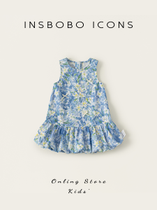 insbobo | Floral Halter Neck Summer Princess Dress