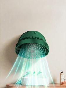 Wall-Mounted Mini Fan Kitchen Bathroom Desktop Electric Fan Air Circulation Long Battery Life Foldable Tabletop Fan USB Charging