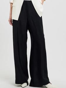 DESIGNICE | Acetic Acid Smooth Drape Wide Leg Pants