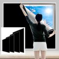 Customizable size 100% Blackout Curtain Self-adhesive Portable Travel Window Shades For Living Room Bedroom Home Window. 