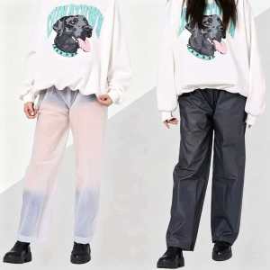 Thickened solid color EVA rain pants available in multiple colors essential rain pants for home and trave