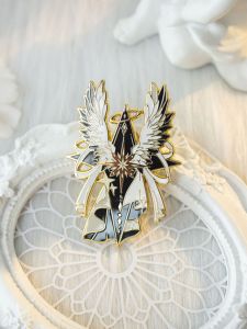 Original Moonlight Star Image JK/DK Metal Enamel Badge Lapel Pin Morning Light Cosplay Costume Accessories Student Uniform