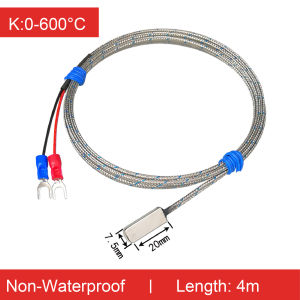 Surface Temperature Sensor PT100 or K-Type Thermocouple Adhesive Probe High-Temperature Industrial Surface Sensor