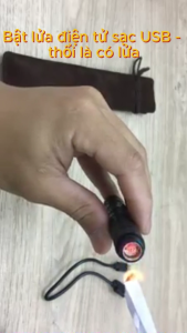 [Quà Tặng Bình An] Bật Lửa Gỗ Sạc USB Nhỏ Gọn - Hộp Quẹt Điện Tử Thổi Nhẹ Là Có Lửa