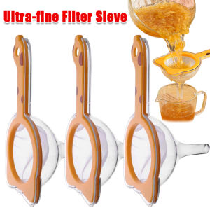 120 Mesh Double-layer Soy Milk Strainer / Multi-functional Strainer Set / with Ultra-fine Sieve Funnel Filter Screen / Plastic Coconut Milk Filters & Kitchen Funnels