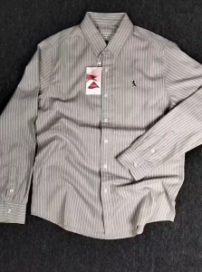 Kemeja Pria Lengan Panjang Giordano 3D Salur Premium Slimfit \ Kemeja Pria Lengan panjang \ Giordano Salur \ Kemeja Kerah Pria Lengan Panjang \ Kemeja Pria \ Kemeja casual Slimfit