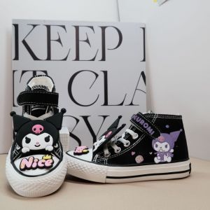 ZEEMIN Halloween Christmas Sanrio Kawaii Kuromi Canvas Shoes: My Melody Anime Cartoon Cute Beautiful Easy To Clean Canvas Fashionable Exquisite Shoes