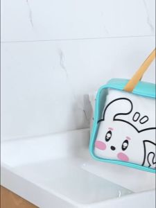 Makeup Bag Set All Match Solid Color Makeup Bag Beauty Square Bag Waterproof Cosmetics Bag Portable Storage Bag Travel