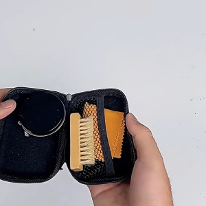 Portable Shoe Polishing Set Leather Shoes Bru Shoe Polish Set Leather Maintenance Cleaning Care Kit