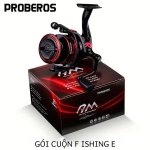 PROBEROS Máy Câu Quay 5.2:1 Tỷ Lệ Bánh Răng Kim Loại Cuộn Dây 9Kg Max Kéo 1000-6000 Series Nhẹ Sông Đại Dương Câu Cá
