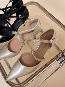 Daphne | French Style Pointed Toe Fine Heels High Heels