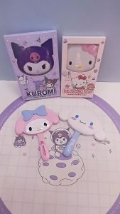 SET CERMIN MAKE UP DAN SISIR TANGAN PORTABLE SANRIO | KUROMI | MELODY | POMPOMPURIN | CINAMORROL