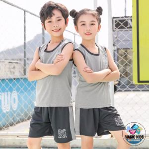 Kids High Quality Quick-Drying Sports Suit Outdoor Summer Short-Sleeved for Kids Boys and Girls 3-10 Years Old