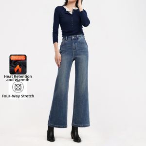 HIPPIE MISS | For Petite Boho Style Flare Jeans Four-way Stretch 9 Tenth Pants