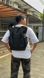 ANT Project - Tas Backpack 2 in1 JAVA Black - Tas Ransel Slot Laptop - Tas Sekolah