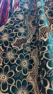 Luxury African Velvet Gold Beaded Sequin Lace Fabric 2026 Wine Red Groom Embroidery Fabric French Ladies Evening Dress Sewing