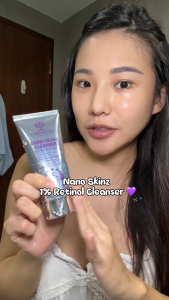NANO SKINZ 1% Retinol Cleanser 100g with Vitamin E Beads | Gentle Anti-Aging Anti-Acne Exfoliating Cleansing | Skincare Suitable for Sensitive Skin