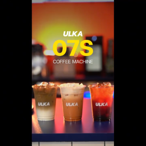 เครื่องชงกาแฟอัตโนมัติ หน้าจอสัมผัส สำหรับใช้งานที่บ้านในครอบครัว สามารถทำเมนูลาเต้อาร์ทได้ ULKA 07S [ออกใบกำกับภาษีได้]
