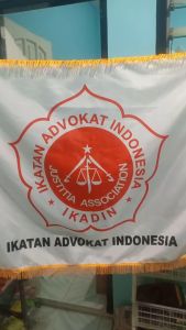 Bendera PERADI IKADIN Perhimpunan Ikatan Advokat Indonesia Rumbai