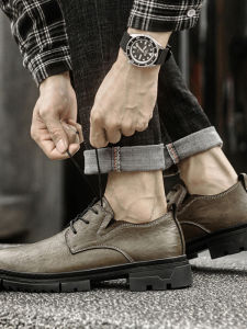 Fashion Trendy Black Business Casual Derby Shoes