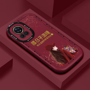 Huawei Nova12 Nova13Pro Nova11 Soft Silicone Phone Case Womens Model Full Protection Warm Simple Hanging Rope Included