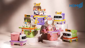 2in1 BEAR BACKPACK Playset / MIni Trolley Car Suitcase Toy