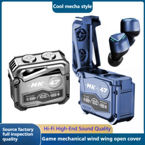 ♥100% sản phẩm gốc + Miễn phí vận chuyển♥2025 Mới Mk47 Trong Tai Cross-Biên Giới phong cách mới Tai nghe bluetooth Chơi Game Trò Chơi 5.3 Mát Mecha Phong Cách Chất Lượng Cao Tai Nghe