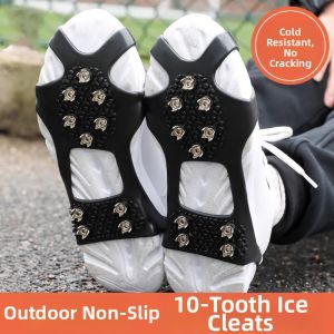 Slip-Resistant Snow Traction Device 10 Cleats Ice Claws