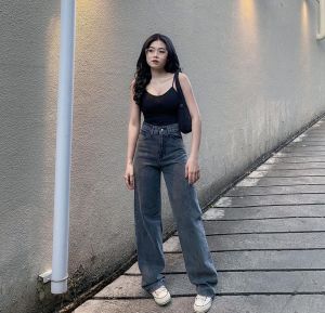 Celana kulot jeans wanita hight wash warna celana kulot wanita no begah kulot warna celana boyfriend model terbaru kulot jin putih celana boyfriend semi kulot putih premium highwaist celana prempuan kulot jeans putih warna