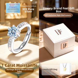 East Beauty | Silver 990 Moissanite Diamond Ring