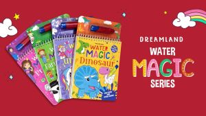 Colouring Book / Water Magic Colouring Books series with Refillable Water Pen and Reusable Pages For Kids Age 4 - 9 Years