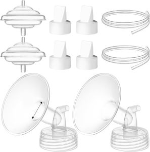 Breast Pump Accessories Kit Compatible with Spectra S1/S2/Motif Luna Includes Valves Tubing & Backflow Protectors