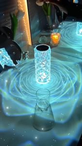 Đèn Ngủ Pha Lê Cảm Ứng - Đèn Trang Trí để bàn làm việc  phong cách Châu Âu - Hiện Đại